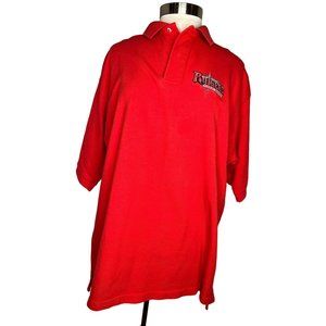 VANTAGE Custom Classics Men's Size XL Polo Pull Over Red Short Sleeve Collar Shi